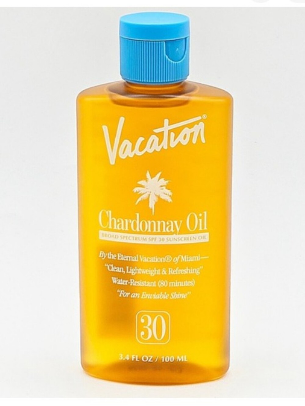Vacation Chardonnay Oil Sunscreen SPF 30 — Gold Glow 3.4 Oz Sunblock UVA UVB New